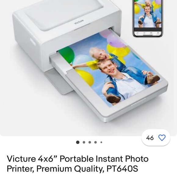 Victure pt640s mini 4x6 portable printer - Picture 1 of 4